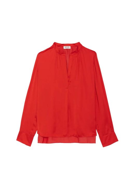 Zadig & Voltaire Red Tink Satin