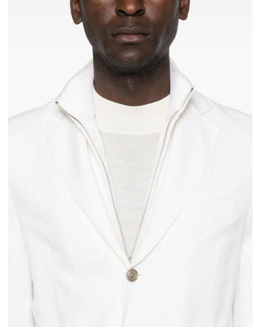 メンズ Eleventy Single-breasted Blazer White