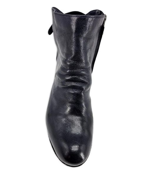 Officine Creative Chabrol 002 レザーアンクルブーツ Black