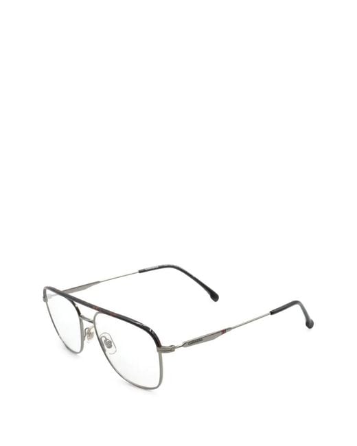 Carrera White Logo-Engraved Navigator-Frame Glasses