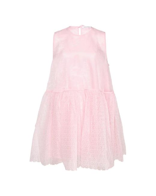 CECILIE BAHNSEN Pink Dahulu Sleeveless Dress
