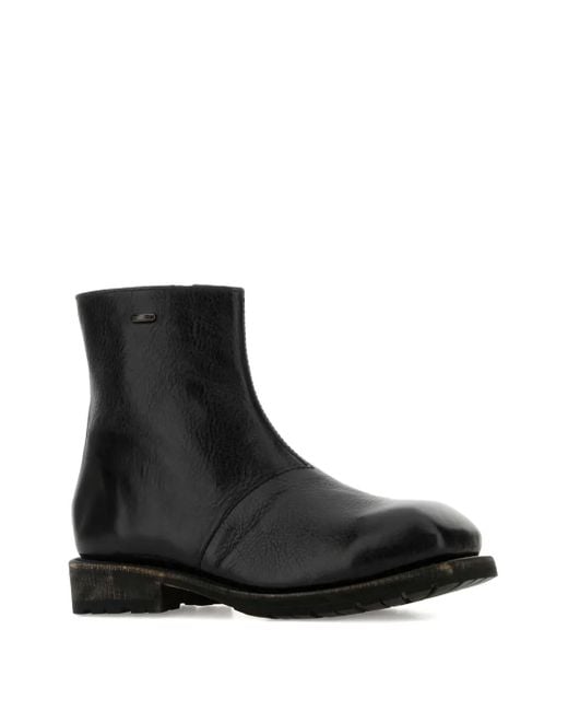 Our Legacy Black Leather Ankle Boots