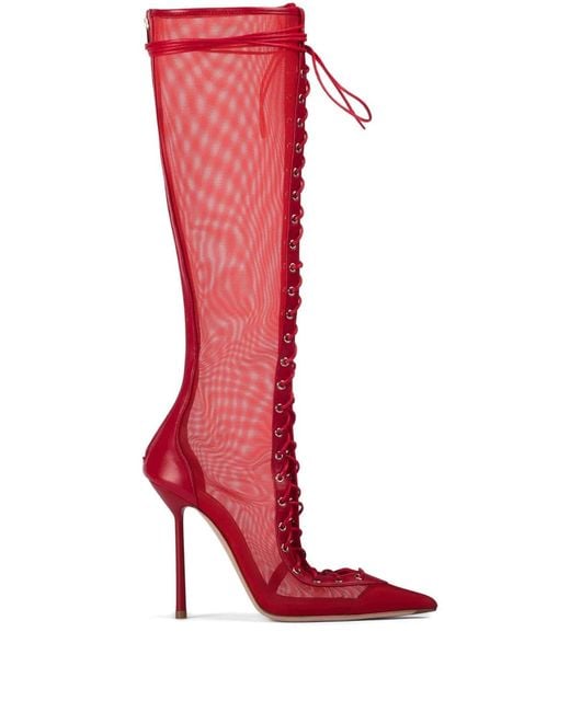 Le Silla Red 120Mm Colette Boots