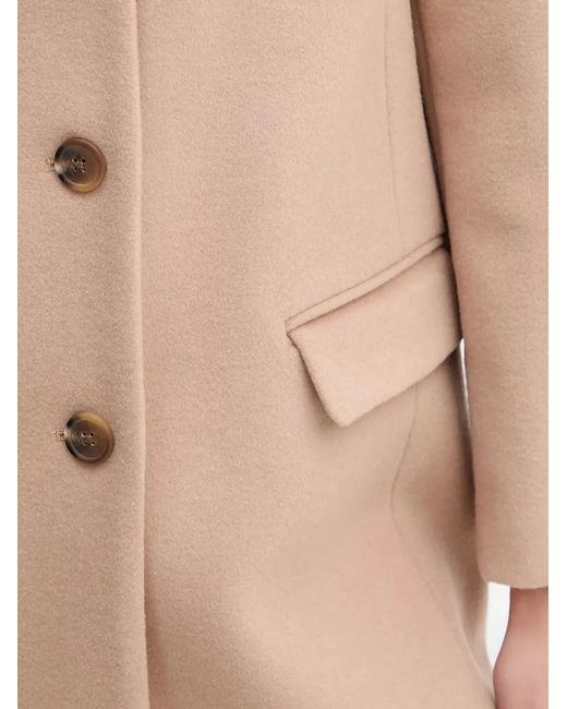 Benetton Natural Button-Fastening Coat