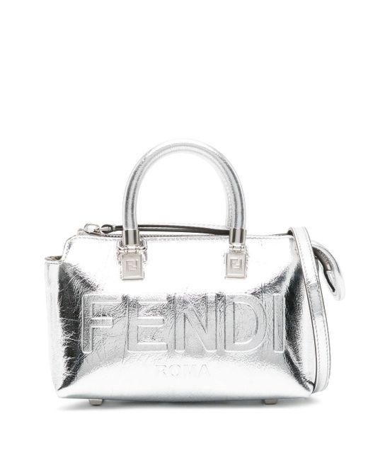 Fendi White By The Way Leather Mini Bag