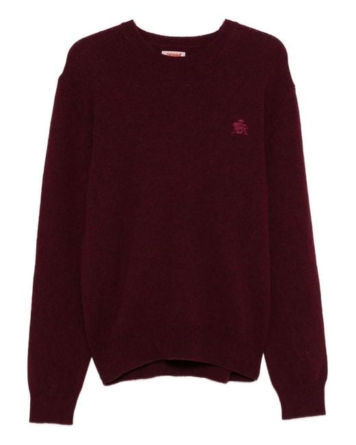 Baracuta Purple Deep Bordeaux Knit Sweater for men