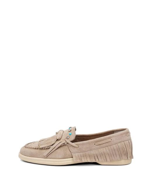 Frau White Fringed-Detail Bead-Embellished Derby Shoes