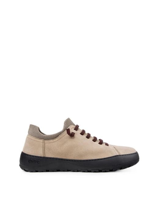 Camper White Peu Serra Suede Sneakers for men