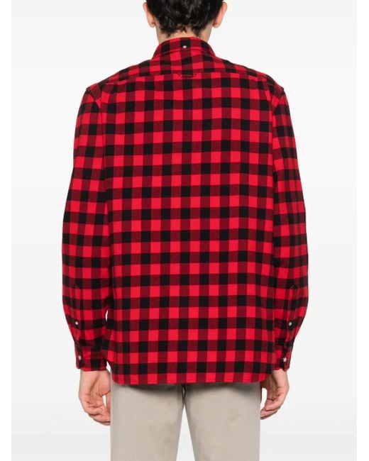 Woolrich Geruit Overhemd in het Red voor heren