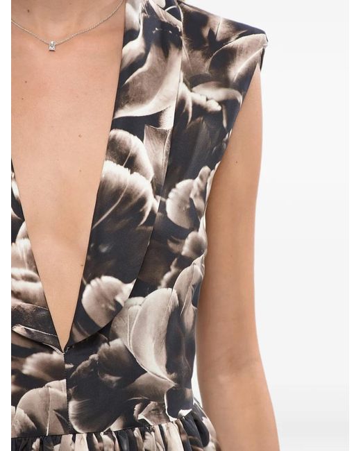Co.Go White Printed Sleeveless Dress