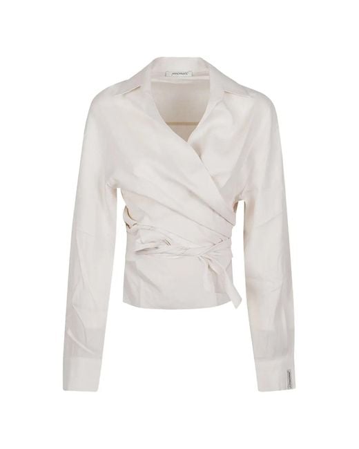 hinnominate White Wrap Shirt