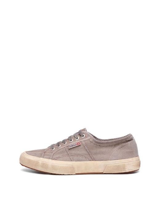 Superga Gray 2750 Cotton-Canvas Dyed Sneakers for men