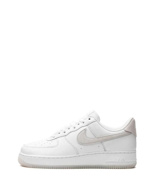Nike White Air Force 1 '07 Lv8 Leather Sneakers for men