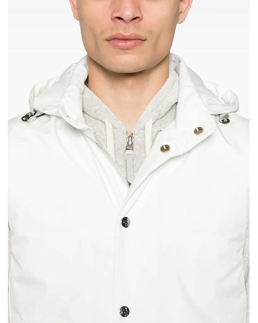 Montecore Bodywarmer Met Capuchon in het White voor heren