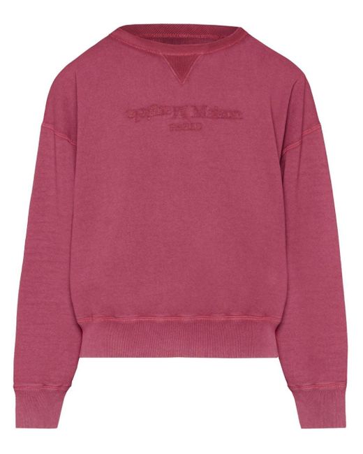 Maison Margiela Pink Reverse Cotton Sweatshirt for men