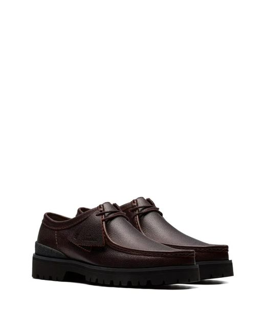 Clarks Brown Lace-Up Derby Shoes for men