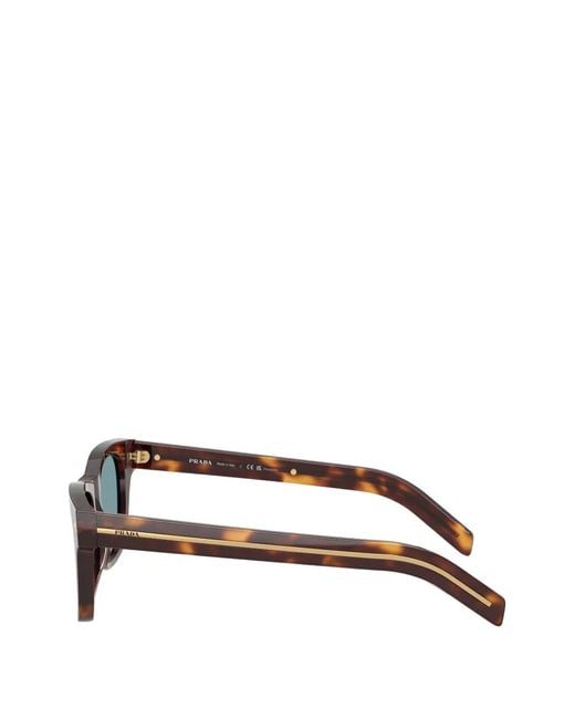 Prada Green Rectangle-Frame Sunglasses for men