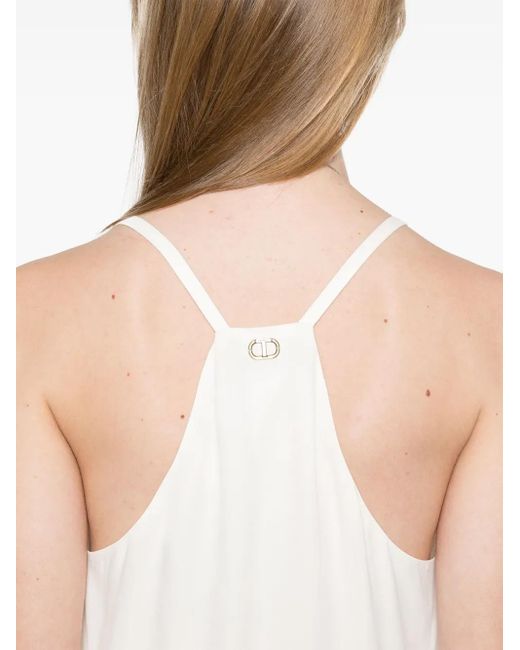 Twinset White Racerback Top