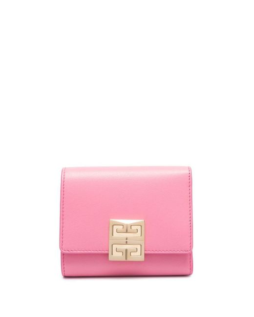 Givenchy Pink 4g-plaque Leather Wallet