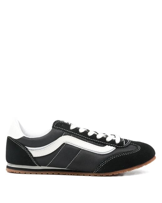 Vans Black Baskets Lowpro À Détails Rayés