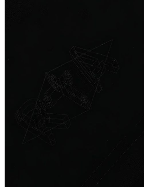 RTA Black 3D Logo Long-Sleeve T-Shirt for men