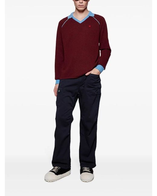 Fila Blue Side Patch Pocket Trousers for men