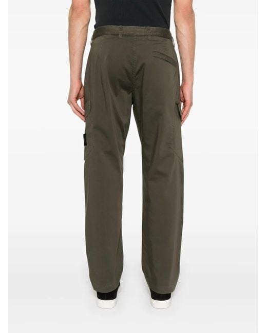 Stone Island Gray Pants With Side Pockets for men