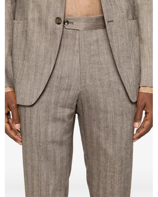 Tagliatore Gray Long-Sleeves Suit for men