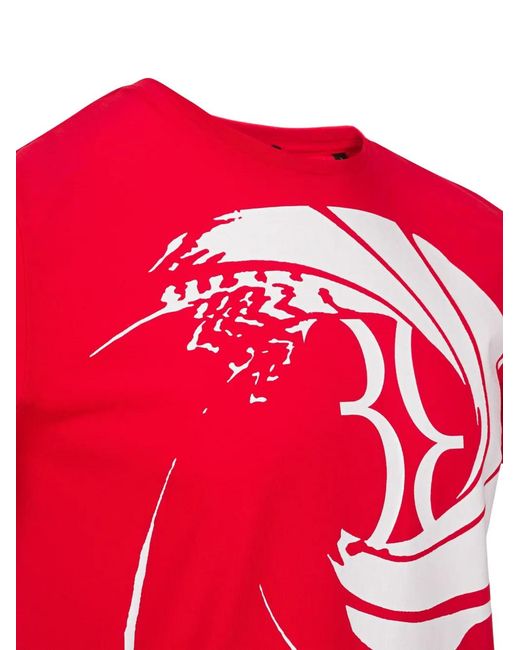 Billionaire Red T-Shirt À Imprimé Graphique for men