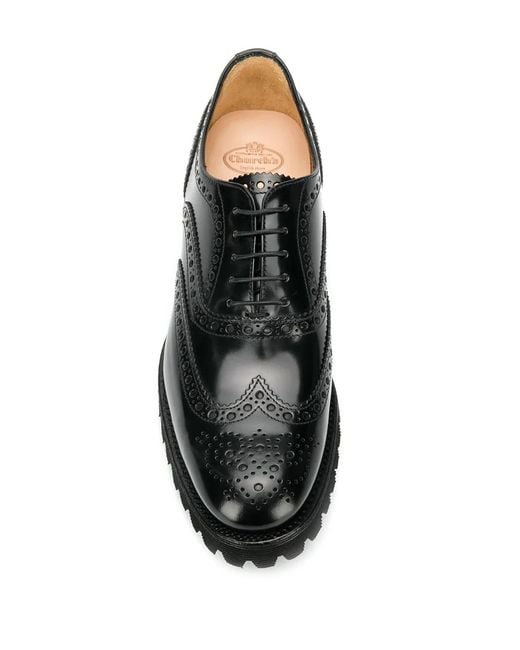 Church's Black Carla Oxford Brogue Shoes