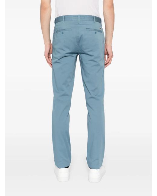 Pantalon Chino En Coton Lacoste pour homme en coloris Blue