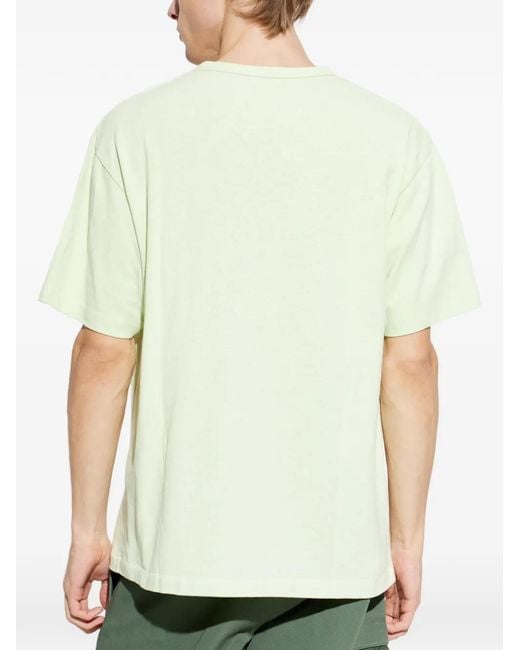 KENZO Green Graphic-Print T-Shirt for men