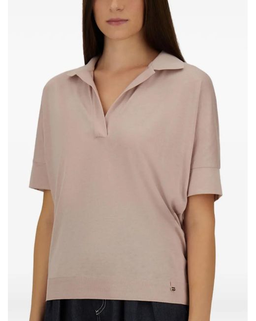Herno Pink Polo À Manches Courtes