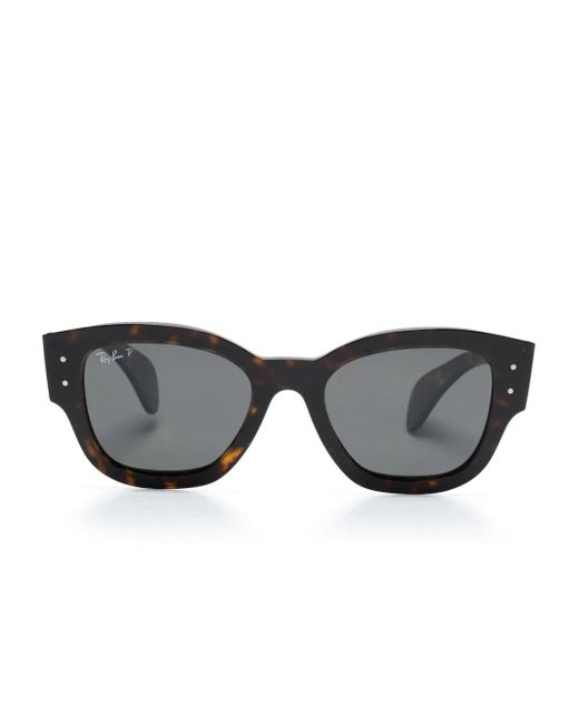 Ray-Ban Gray Jorge Square-Frame Sunglasses