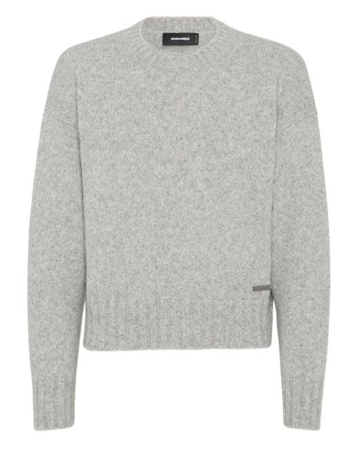 DSquared² Gray Knit Sweater for men