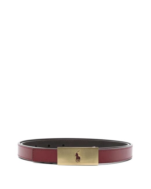 Polo Ralph Lauren White Logo Buckle Belt