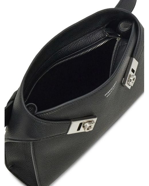 Marsupio Con Applicazione di Ferragamo in Black da Uomo