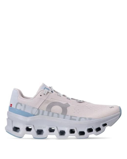 On Shoes White Cloudmster Frost Wash" Sneakers