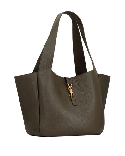 Saint Laurent Brown Bea Leather Tote Bag