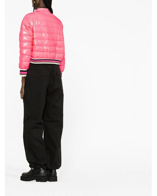 Herno Pink Padded Bomber Jacket
