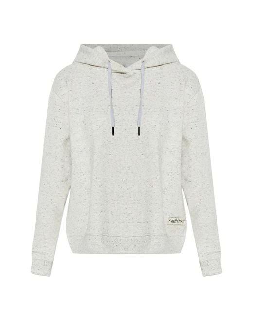Rethinkit Studios White Hooded Knitwear