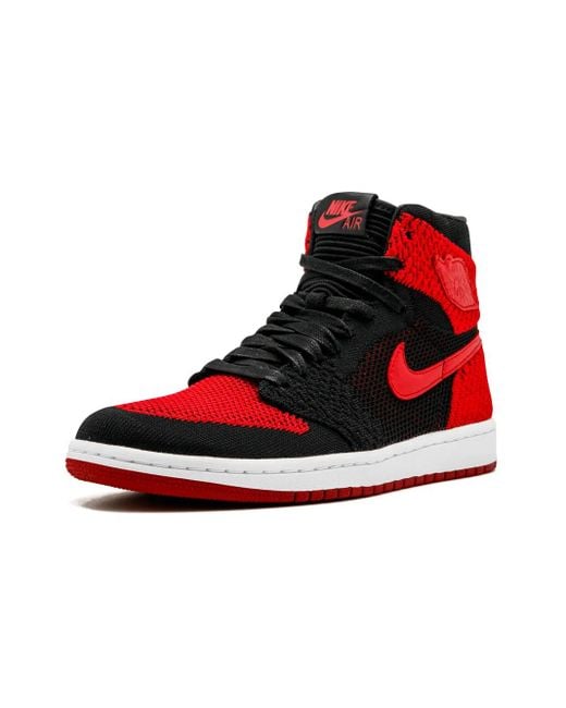 Nike Red Air 1 Retro Hi Flyknit /Varsity/ Sneakers