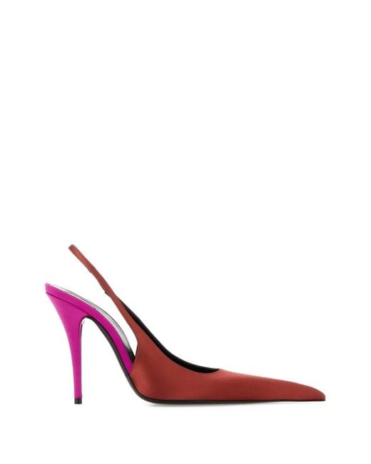 Saint Laurent Pink Deroche Slingback Pumps