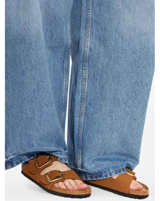 Birkenstock Brown Arizona Big Buckle Slides