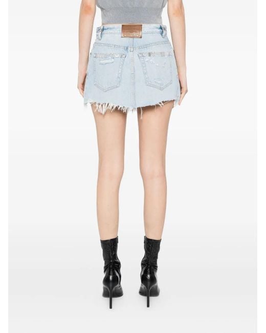 Short À Design Superposé Alexander Wang en coloris Blue