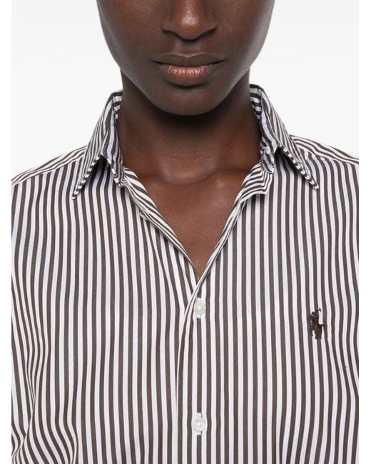 Polo Ralph Lauren Gray Chemise À Manches Longues
