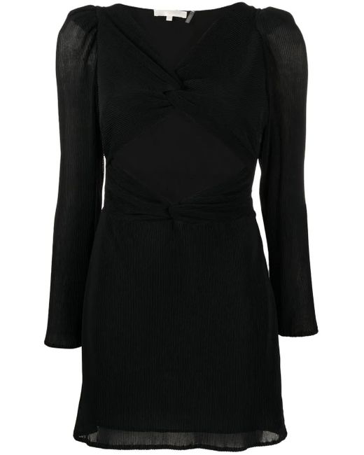 LoveShackFancy Uitgesneden Mini-Jurk in het Black