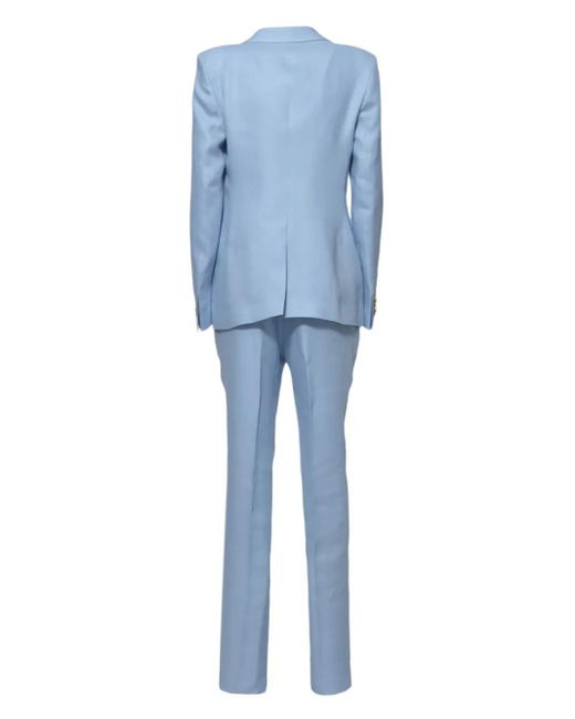 Tagliatore Blue Linen Suit