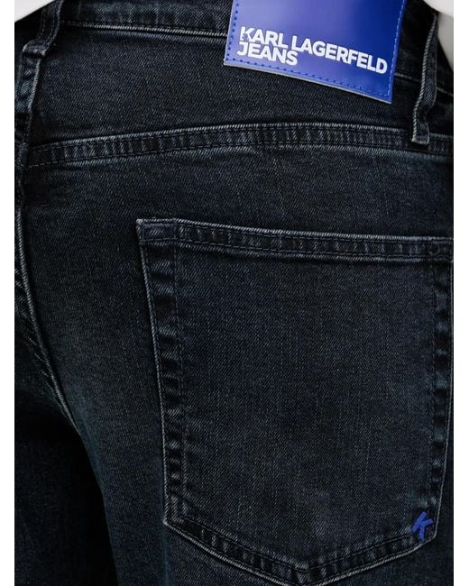 Karl Lagerfeld Blue Five-Pocket Jeans for men