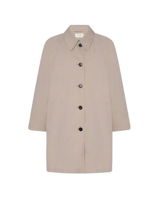 The Row Natural Hawkins Raglan-Sleeve Single-Breasted Coat